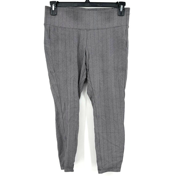 Torrid size‎ 00 medium black white herringbone print leggings elastic waist - Picture 1 of 3